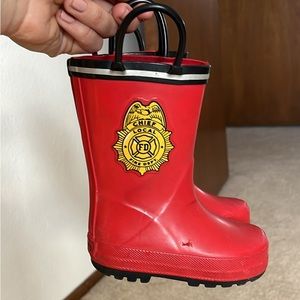 Toddler Fire-fighter Boots Size 4